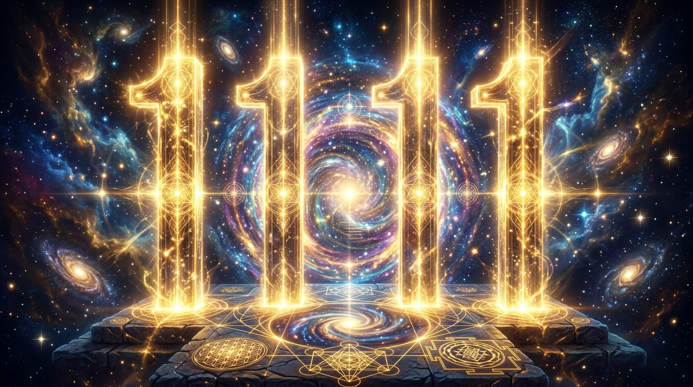 Engelszahl 1111 Bedeutung spirituelles Erwachen und Manifestationsportal