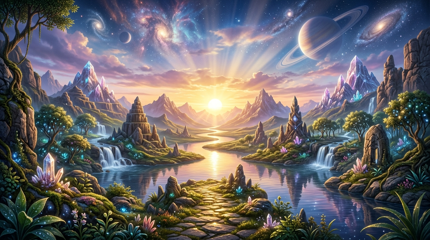 Engelszahl 1222 Energie: warme goldene Lichtringe auf tiefblauem Hintergrund