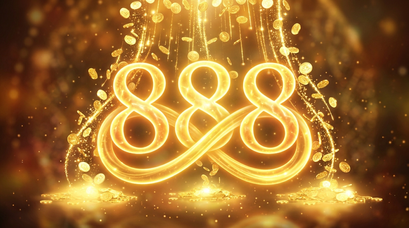 Engelszahl 888 Bedeutung als Symbol für Überfluss und karmischen Wohlstand